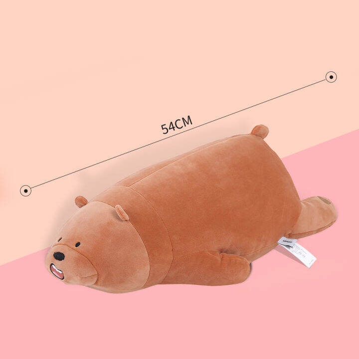 Miniso Official Boneka We Bare Bears Lying Plush Toy Mainan Beruang