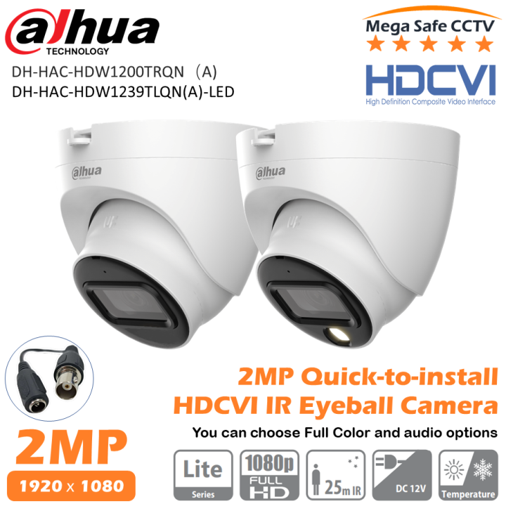 Dahua Mp Ir Infrared Fc Full Color Audio Option Eyeball Analog Cctv