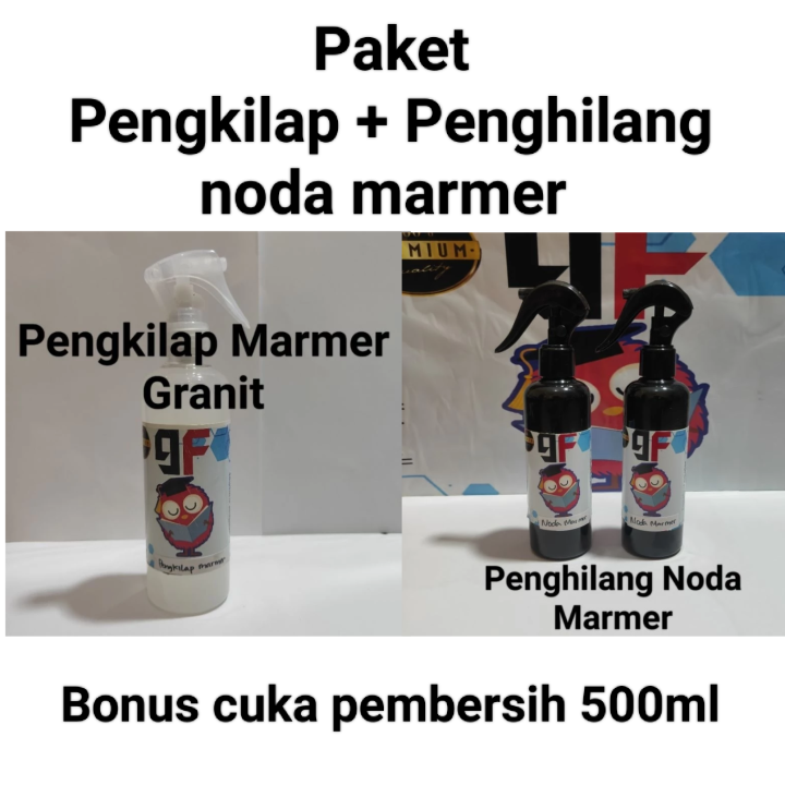 Paket Pengkilap Marmer Granit Ml Plus Penghilang Noda Keramik Marmer