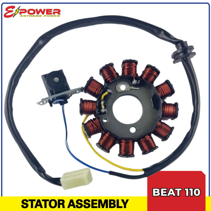 E Power Magneto Stator Coil Assembly For Honda Beat Carburetor