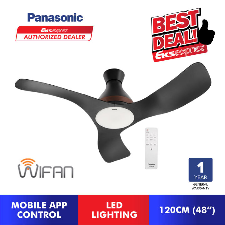 Panasonic WIFAN Wifi 3 Blade LED Ceiling Fan F M12GCVBKH With Mobile