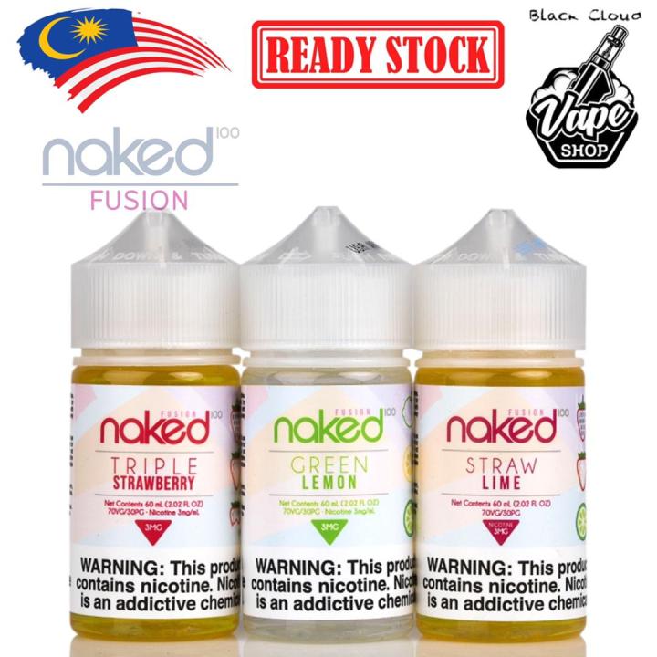 NAKED 100 60ML FUSION SERIES GREEN LEMON SOUR SWEET STRAW LIME