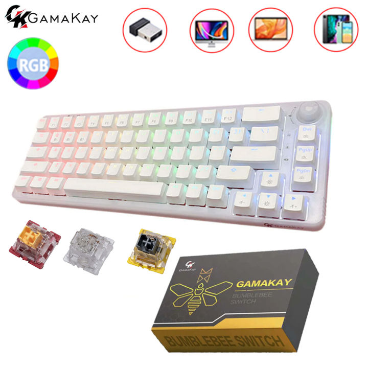 35PCS GAMAKAY Mechanical Keyboard RGB Mechanical Switch Crystal Shaft