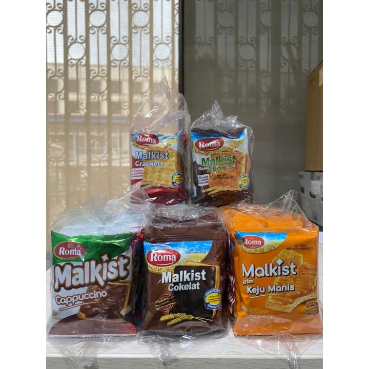 Pcs Roma Malkist Sachet Renceng Malkis Abon Cappuccino Cokelat