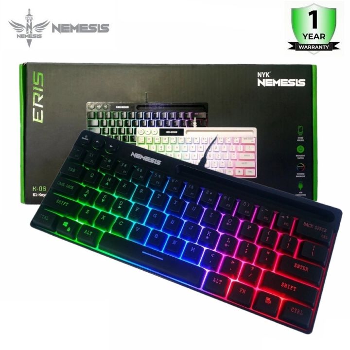 Nyk Nemesis Keyboard Gaming Membrane K Eris With Holder Lazada