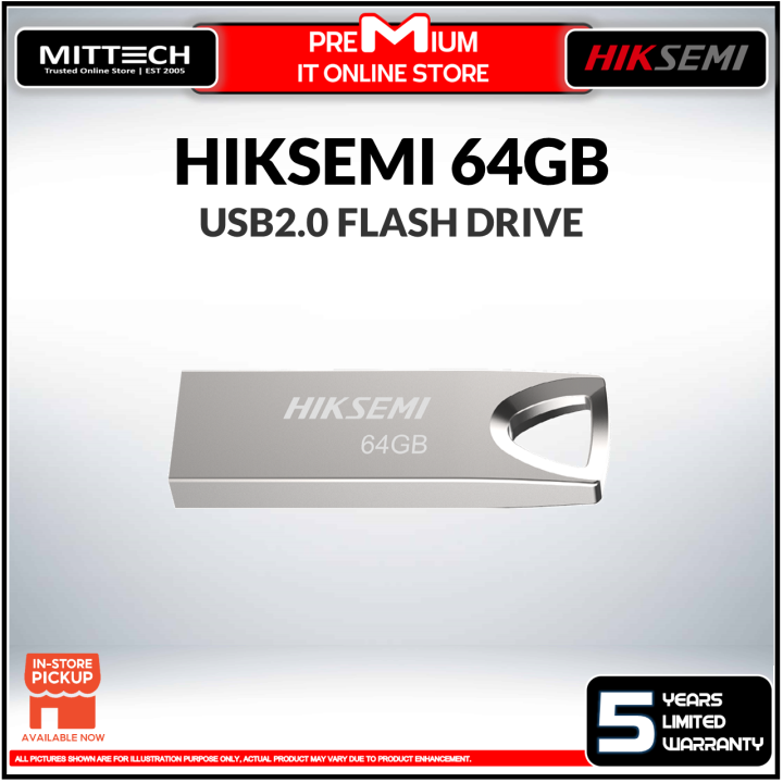 HIKSEMI 64GB USB2 0 Minimalist Design Flash Drive Lazada