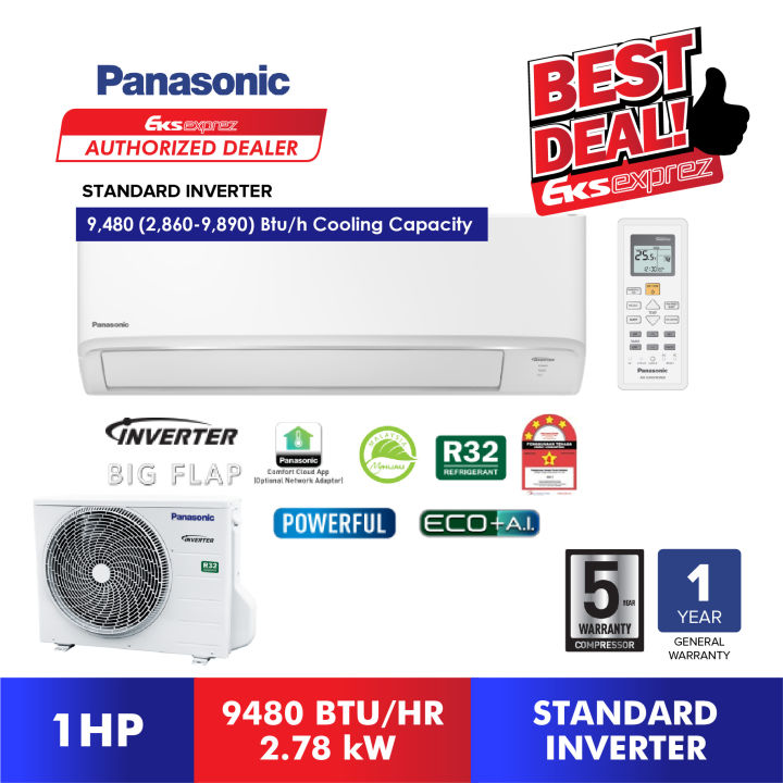 Panasonic Standard Inverter R32 Aircond CS PU9XKH CS PU12XKH CS