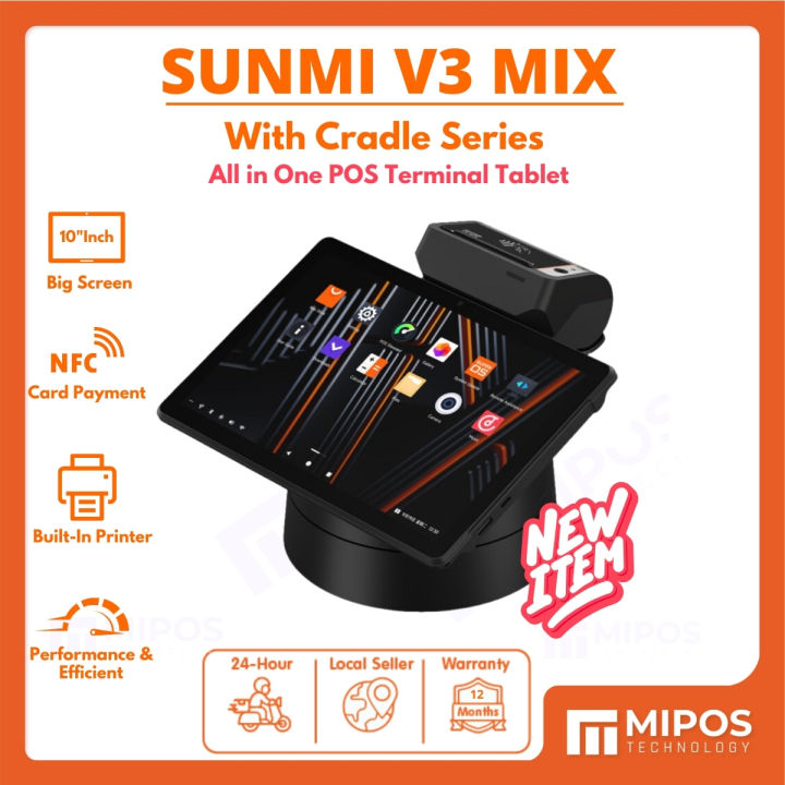 Sunmi V Mix All In One Tablet Handheld Pos Terminal With Printer