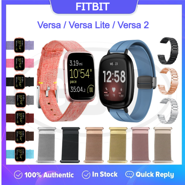 Fitbit Versa Versa Lite Versa Woven Fabric Strap Silicone Sport