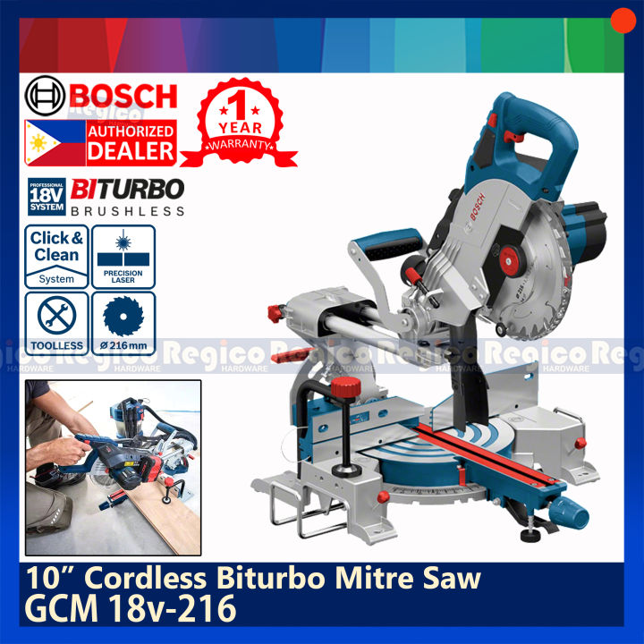 Bosch Gcm V Mm Cordless Biturbo Miter Mitre Saw Bosch Cordless