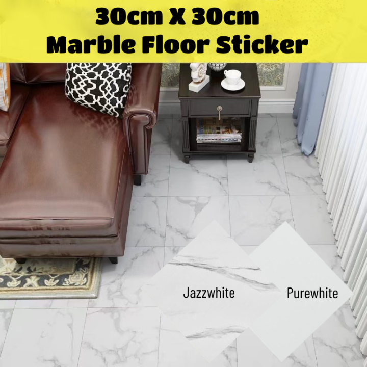 Marble Vinyl Tiles Floor Stickers Self Adhesive Waterproof Tiles For