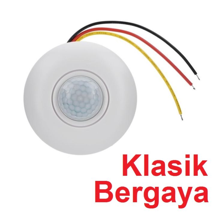 Saklar Lampu Sensor Gerak Pir Switch Otomatis Motion Detector Plafon