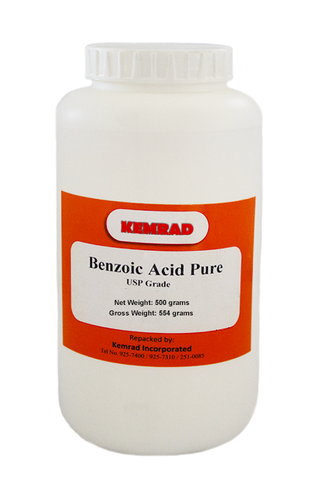 Kemrad Pure Benzoic Acid USP Grade Net Weight 500 Grams Lazada PH