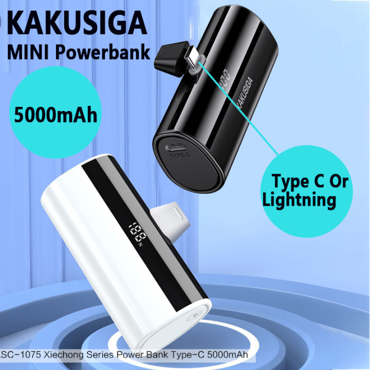 Kakusiga Mah Mini Powerbank Capsule Fast Charging Powerbank Ultra