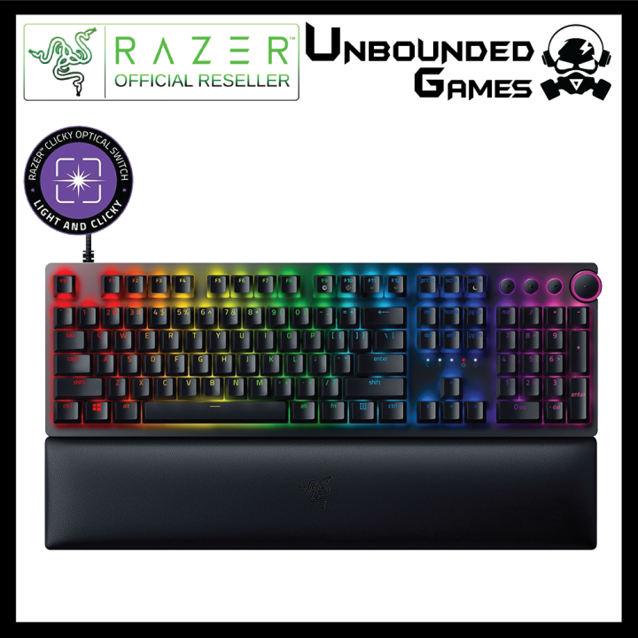 Razer Huntsman V Tenkeyless Optical Gaming Keyboard Purple Red