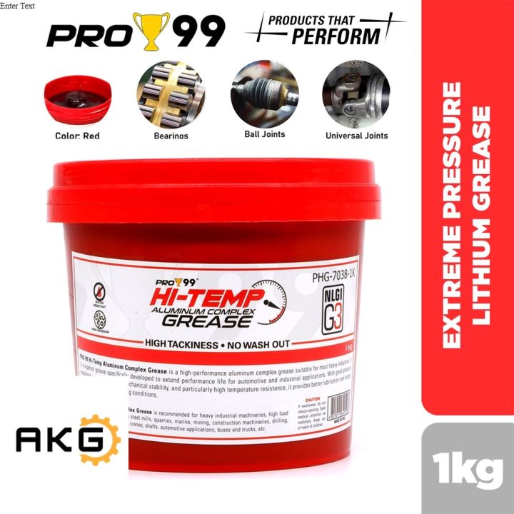 Pro High Temperature Hi Temp Lithium Complex Grease Heavy Duty Kg