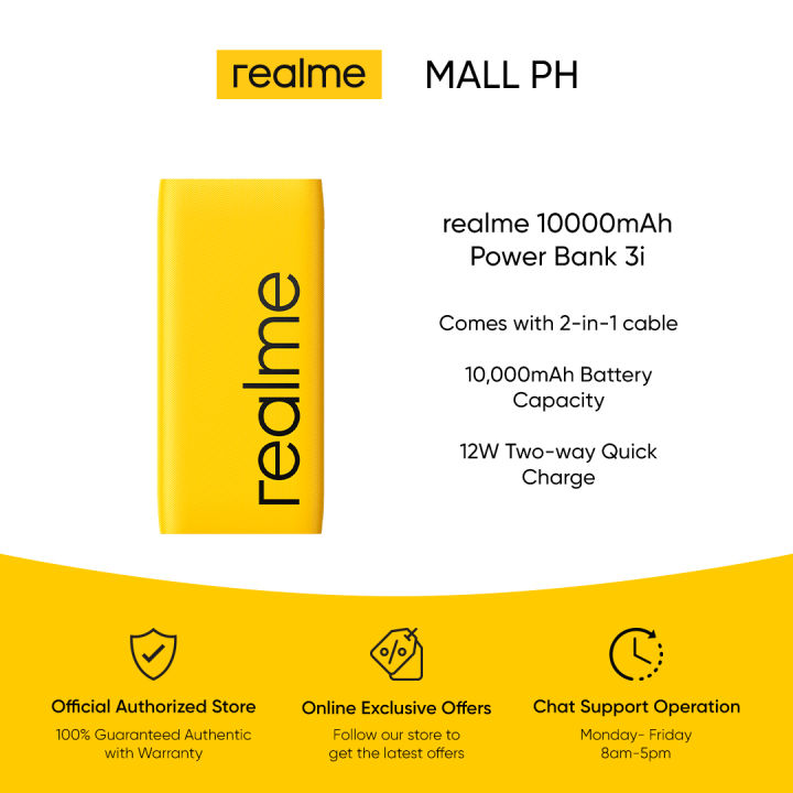 Realme Power Bank I With W Two Way Quick Charge And Free In