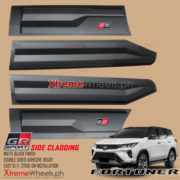 Toyota Fortuner 2016 To 2024 8inch Wide GR Side Moulding Door