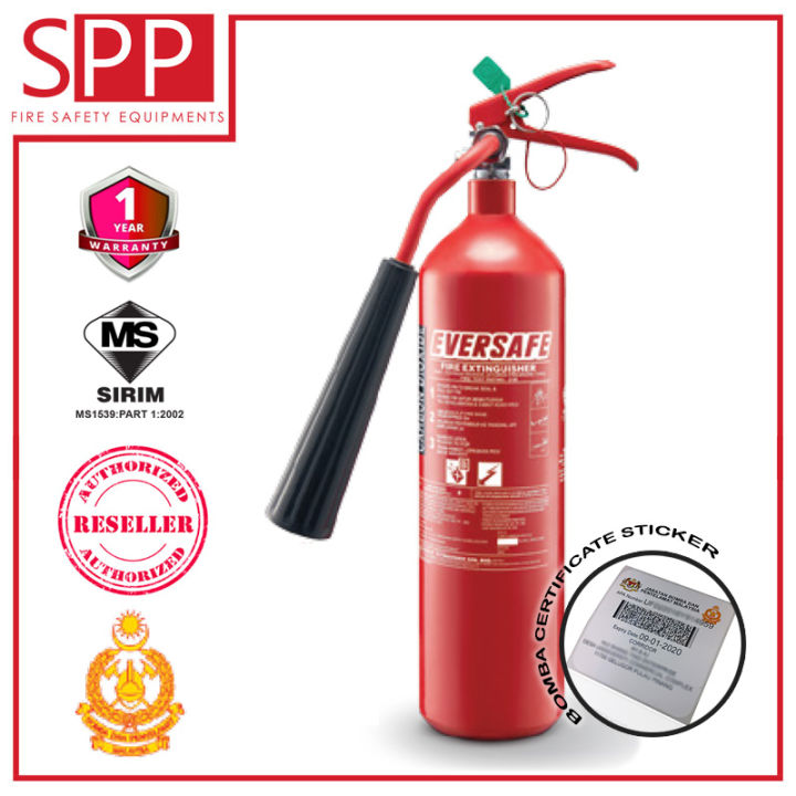 Sirim Certified Eversafe Kg Carbon Dioxide Co Type Fire Extinguisher