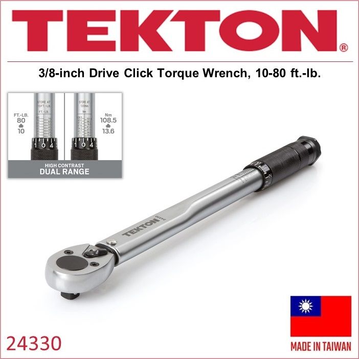 Tekton Inch Drive Click Torque Wrench Foot Pound