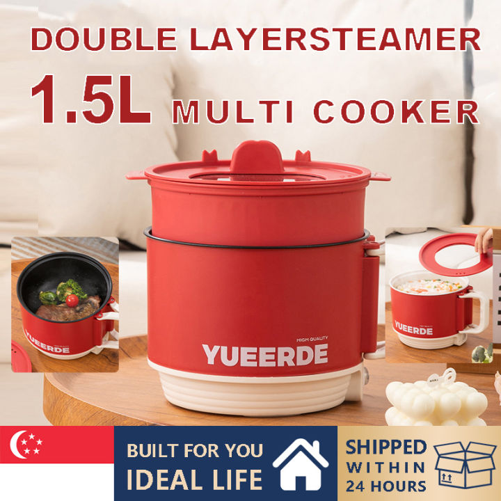 Sg In Stock L Double Layer Steam Electric Pot Multi Functional Non