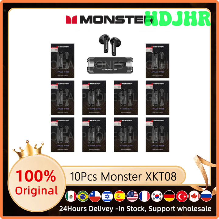 Pcs Monster Xkt Gaming Earphone Wireless Bluetooth Headphones