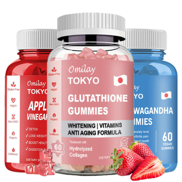 Omilay TOKYO Glutathione Gummies Whitening Collagen Gummies Vitamin