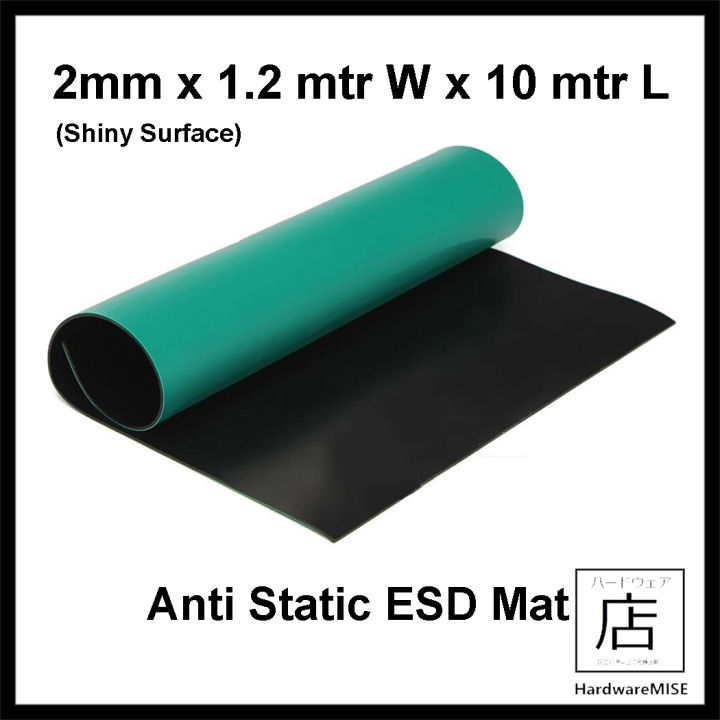 Anti Static Mat Esd Shiny Green Rubber Sheet Control Work Table Static