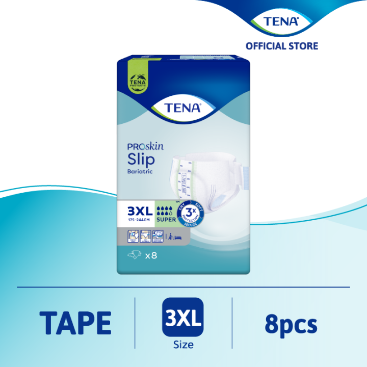 TENA PROskin Slip Super XXXL 8s Adult Diaper Lazada