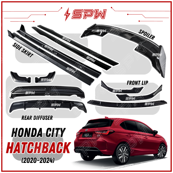 Honda City Hatchback 2020 2022 Bodykit Front Bumper Lip Side Skirt