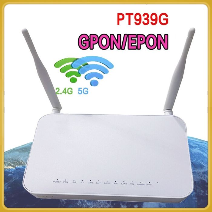 100 Original New XPON ONU GE 2USB TEL HGU WiFi 2 4G 5G Dual Band ONT