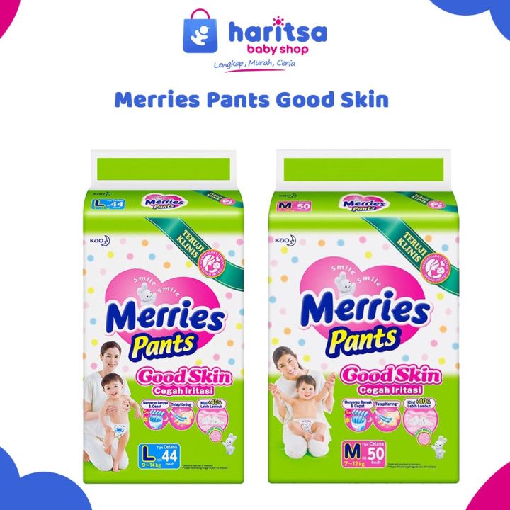 Merries Pants Good Skin S40 M34 M50 L44 XL38 XXL 28 Popok