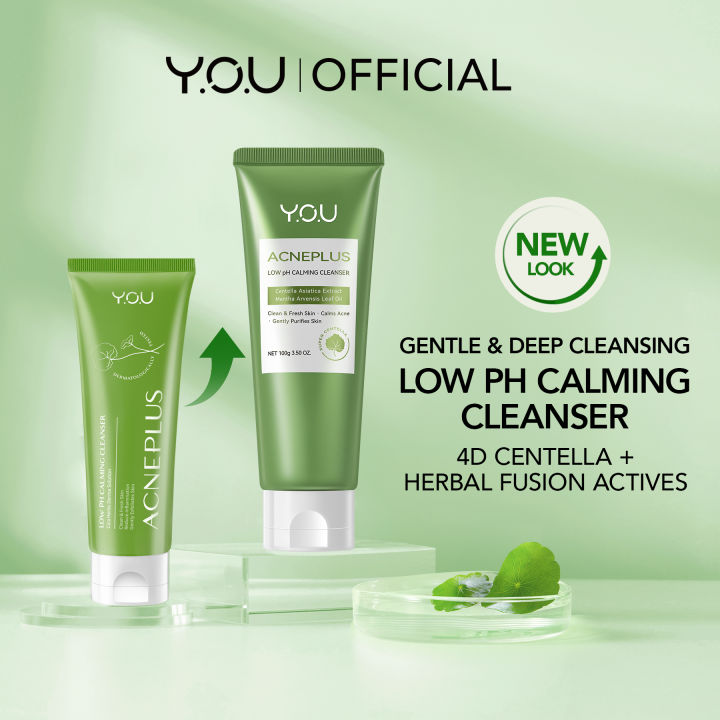 You Acneplus Low Ph Calming Cleanser With D Centella Aha Bha Pha