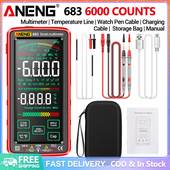 Fast Delivery Aneng Counts Digital Multimeter Ac Dc Voltage