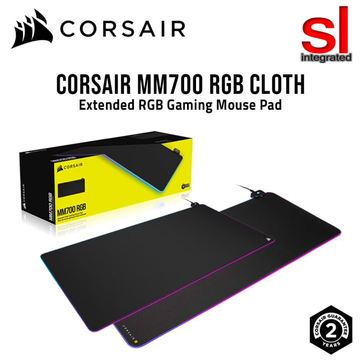 Corsair Mm Rgb Extended Cloth Series Gaming Mouse Pad Lazada