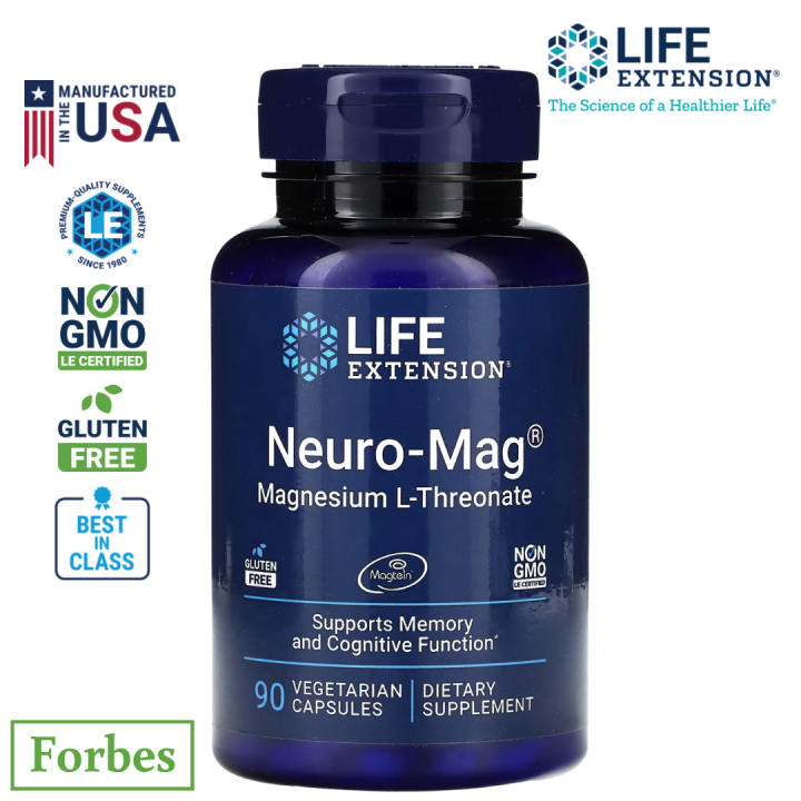 Life Extension Neuro Mag Magnesium L Threonate Vegetarian Capsules