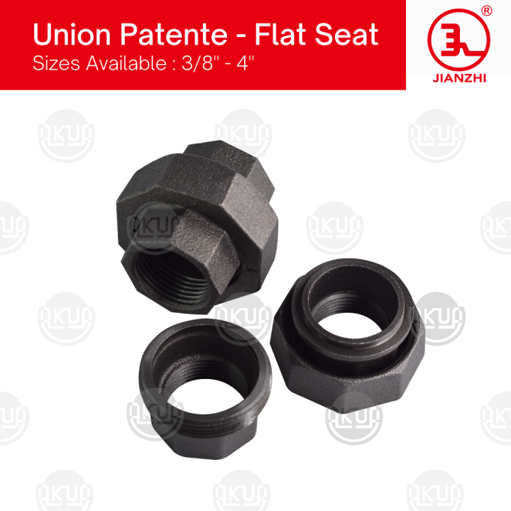 JIANZHI Brand BI GI Threaded Union Patente Flat Seat 1 2 Screw Type