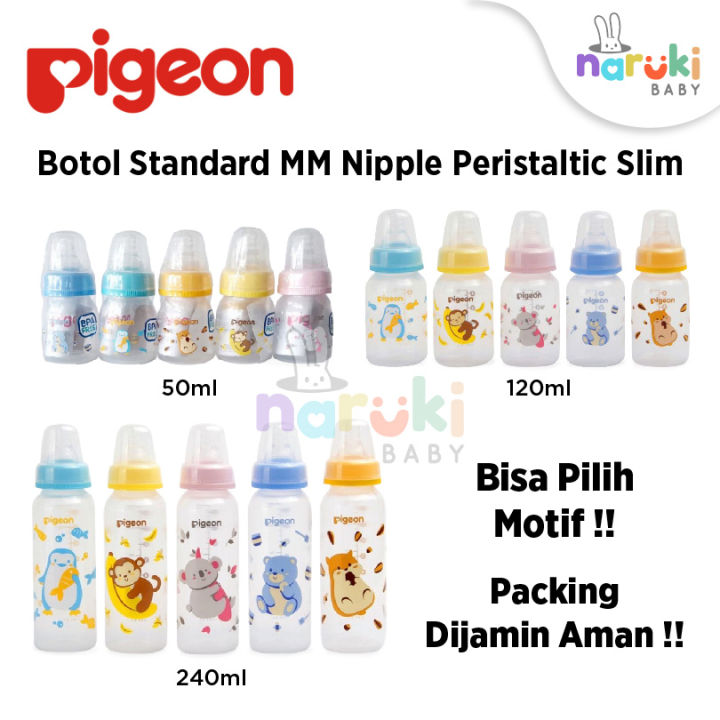 Pigeon Botol Susu Pp Rp Standard Mm Ml Ml Peristaltic Slim Neck