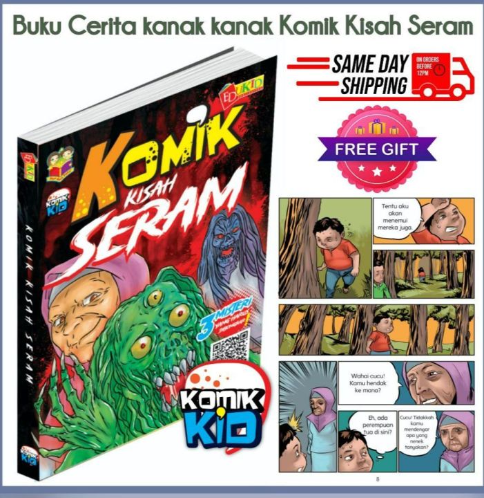 Buku Komik Hantu Seram Kisah Seram Buku Komik Comic Book Horror