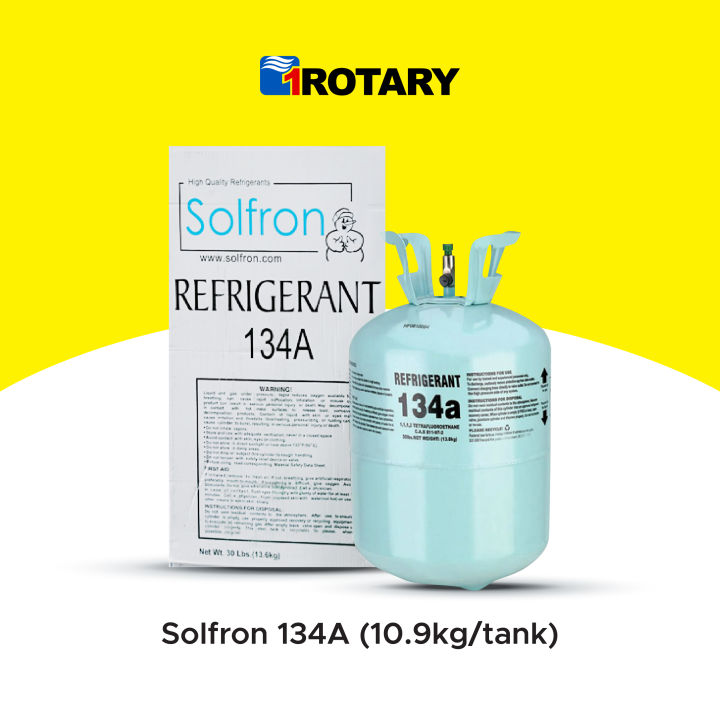 1ROTARY Solfron R134A 13 6kg Refrigerant Freon Air Conditioning