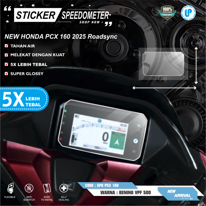 STICKER ANTIGORES SPEEDOMETER NEW HONDA PCX 160 Roadsync 2025 Lazada