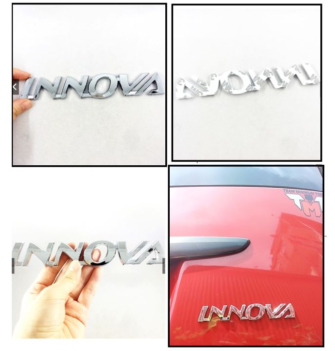 Innova Letter Logo Car Auto Rear Trunk D Emblem Badge Sticker Decal