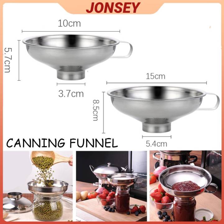 Stainless Steel Canning Funnel Household Multifunctional Wide Mouth