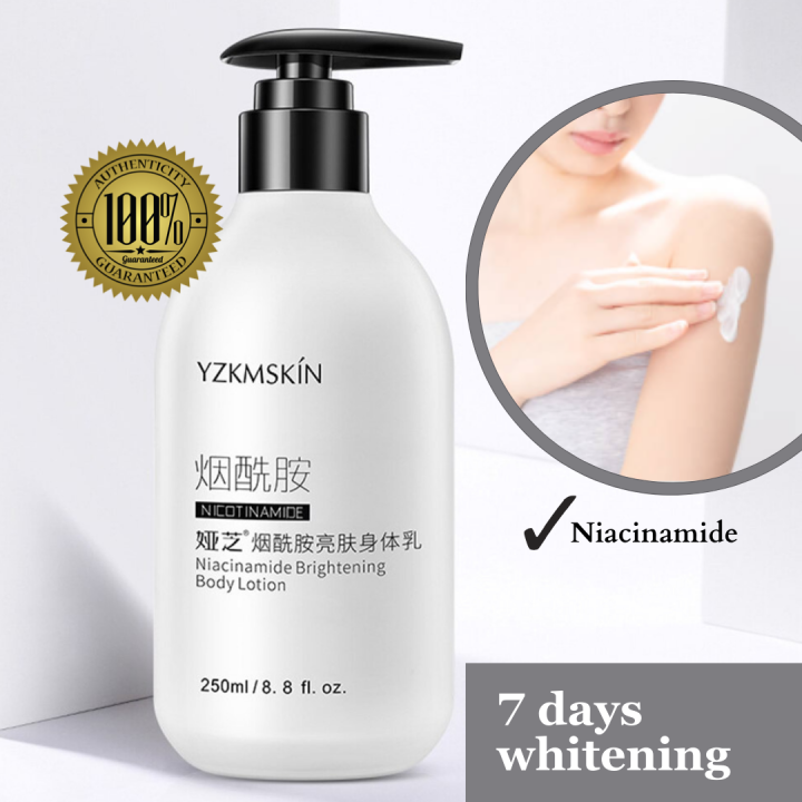 AUTHENTIC ZYKMSKIN Niacinamide Whitening Body Lotion 250ml Lazada PH