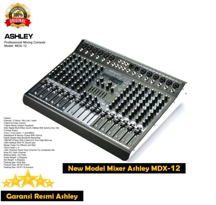 Mixer Ashley Mdx Original Channel Garansi Resmi Lazada Indonesia