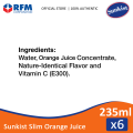 Sunkist Slim Orange Juice 235ml Set Of 6s Lazada PH