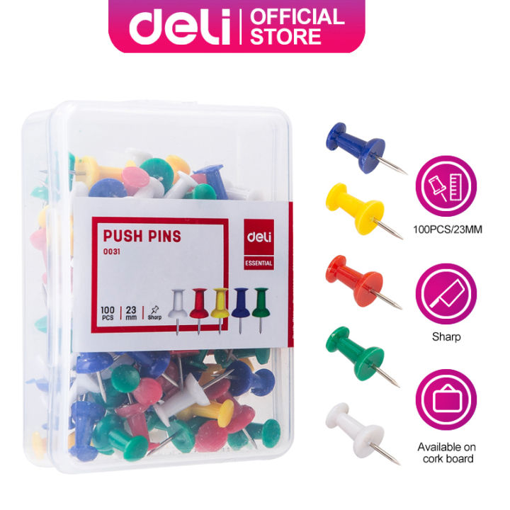 Deli Push Pins Pcs Push Pins For Cork Board Pin Board For Wall