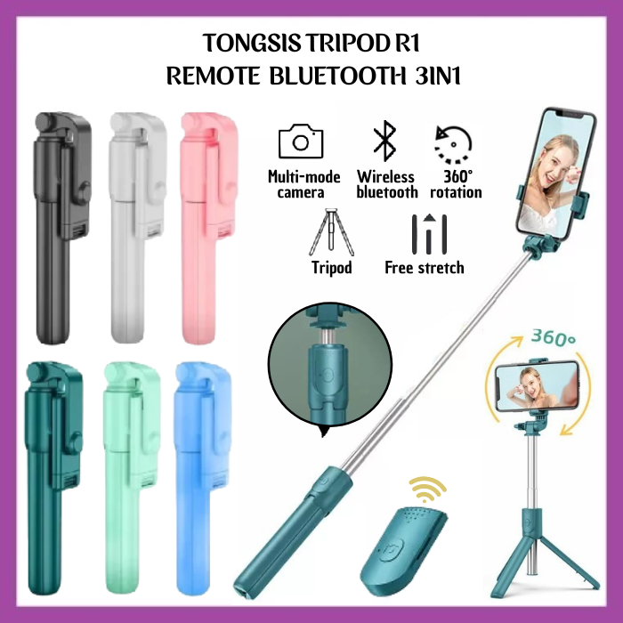 Tongsis Tripod Bluetooth R In Monopod Tongkat Narsis Penyangga