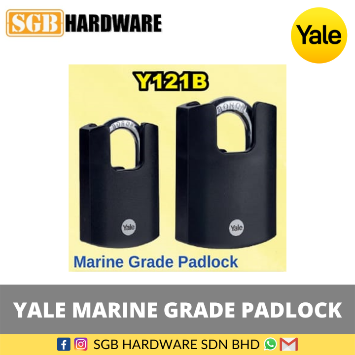 Yale Y121B Anti Cut Boron Padlock With Tough Armour 40mm 50mm Yale