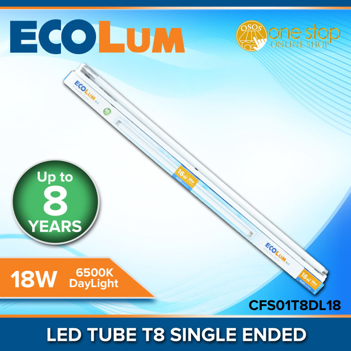 Firefly Ecolum LED T8 Tube Single Ended 18W 100 240V Daylight